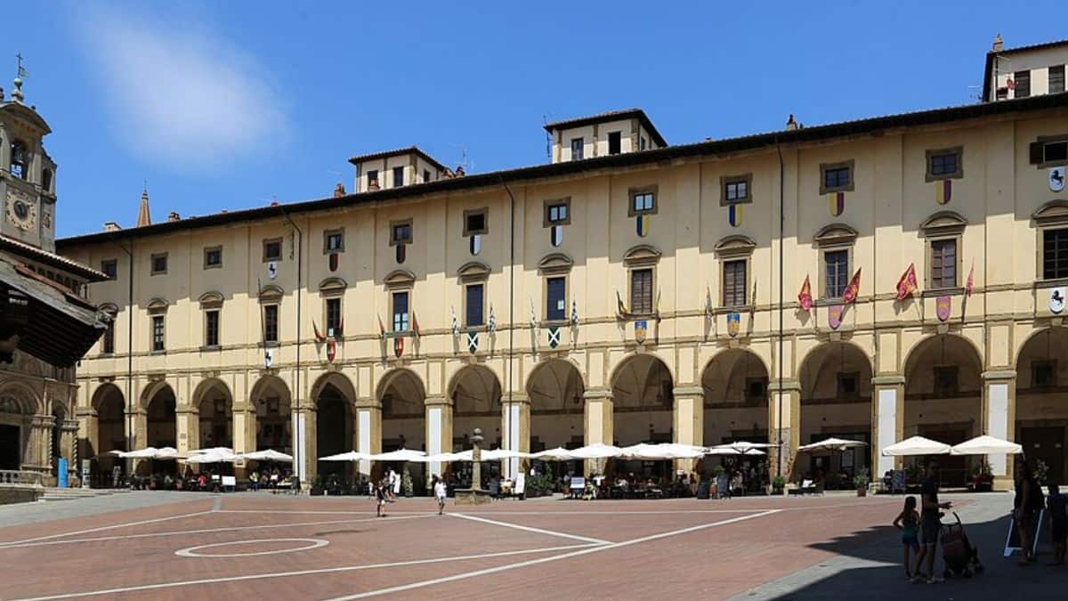 The Vasari Loggia in Piazza Grande is definitely a must-see during a visit to Arezzo